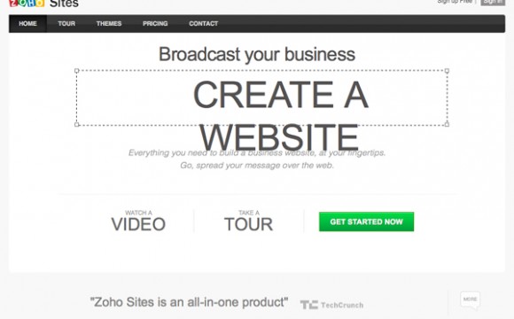 สร้างเว็บฟรีง่ายๆ ด้วย Zoho Sites