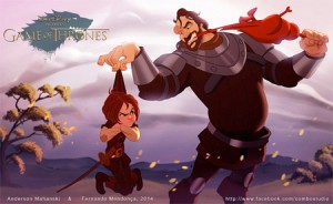Arya Stark and The Hound